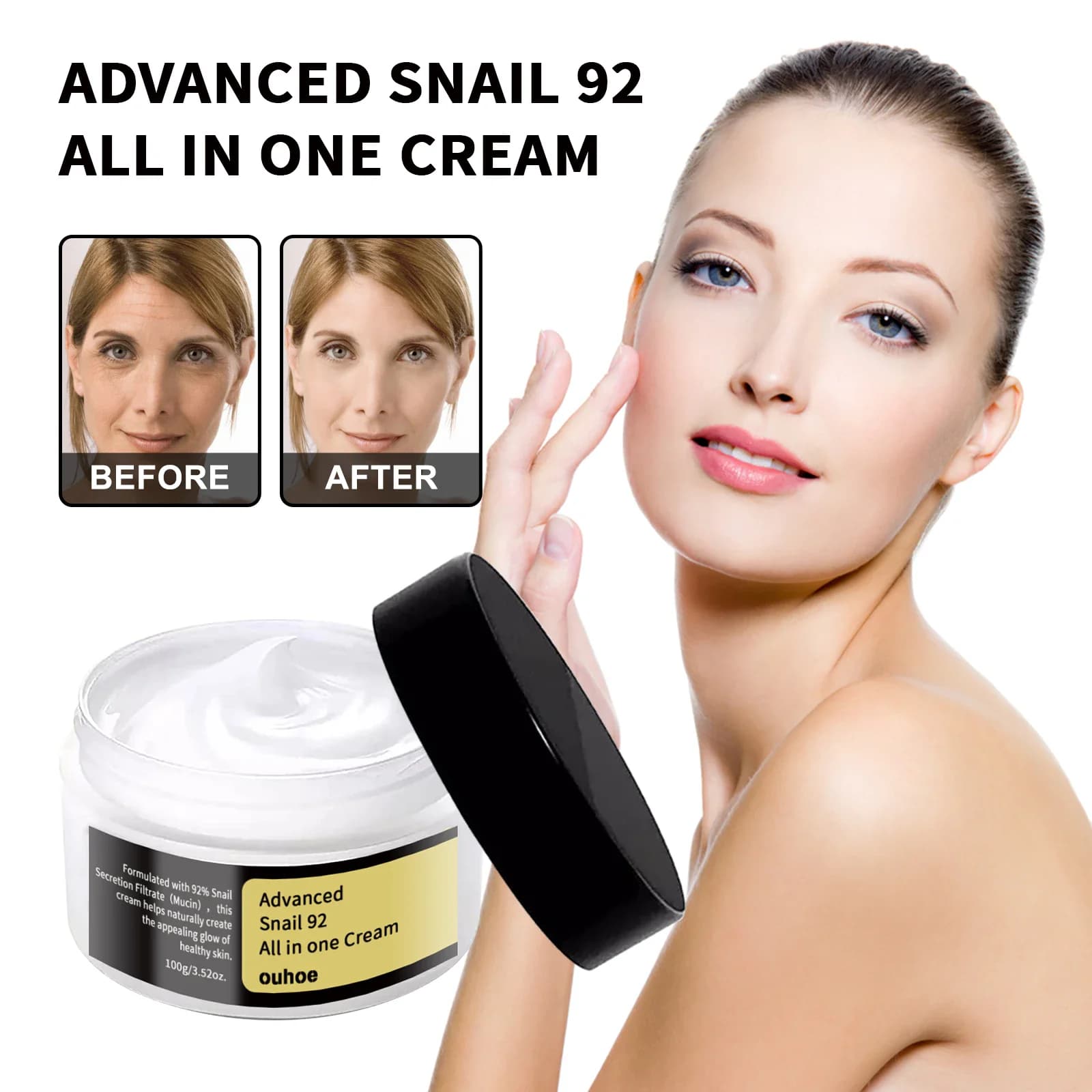ChromeSoul Advanced Snail Face Cream Whitening Repair thumbnail 3