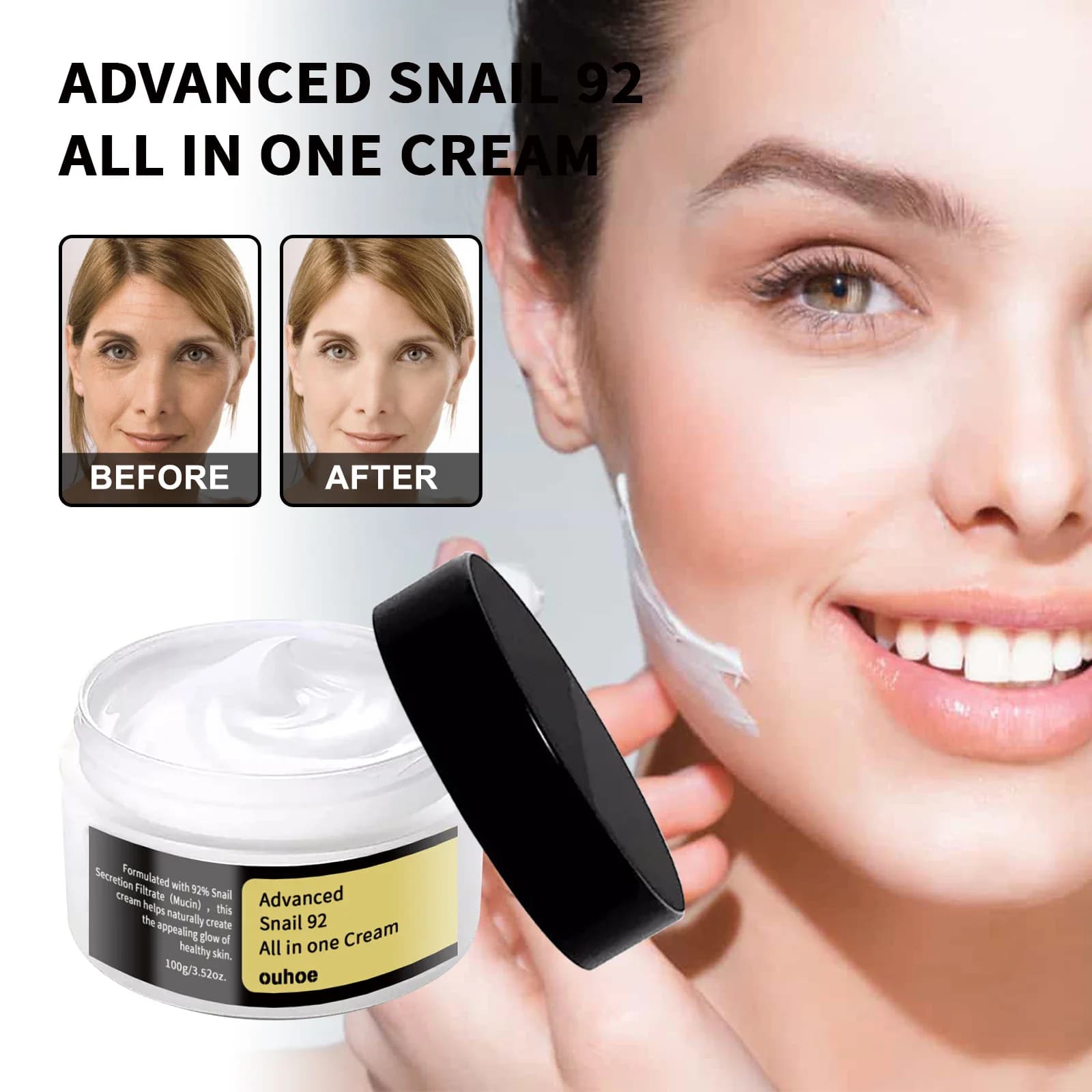ChromeSoul Advanced Snail Face Cream Whitening Repair thumbnail 4