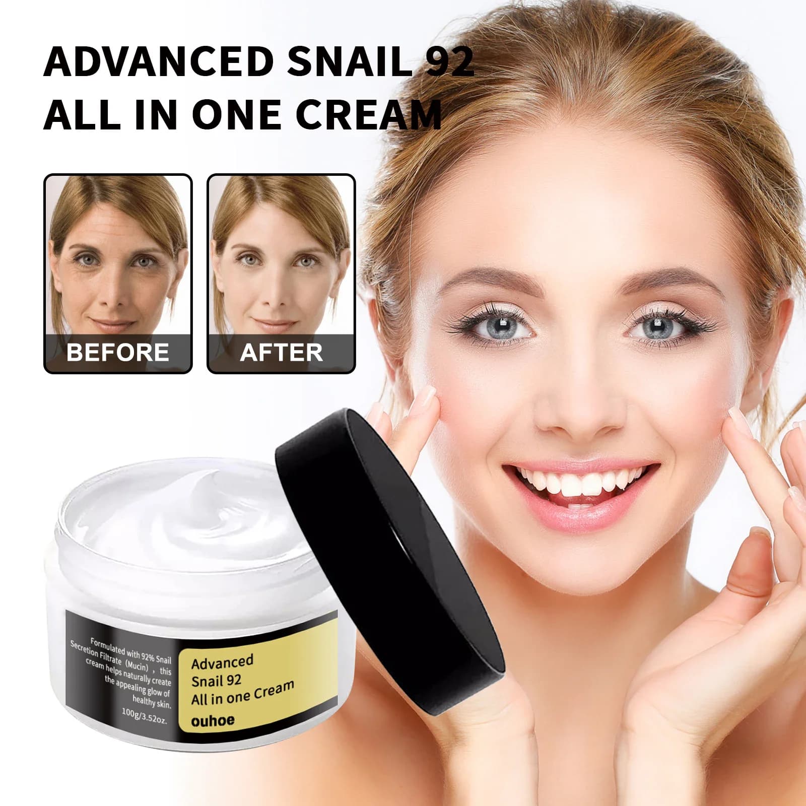 ChromeSoul Advanced Snail Face Cream Whitening Repair thumbnail 5