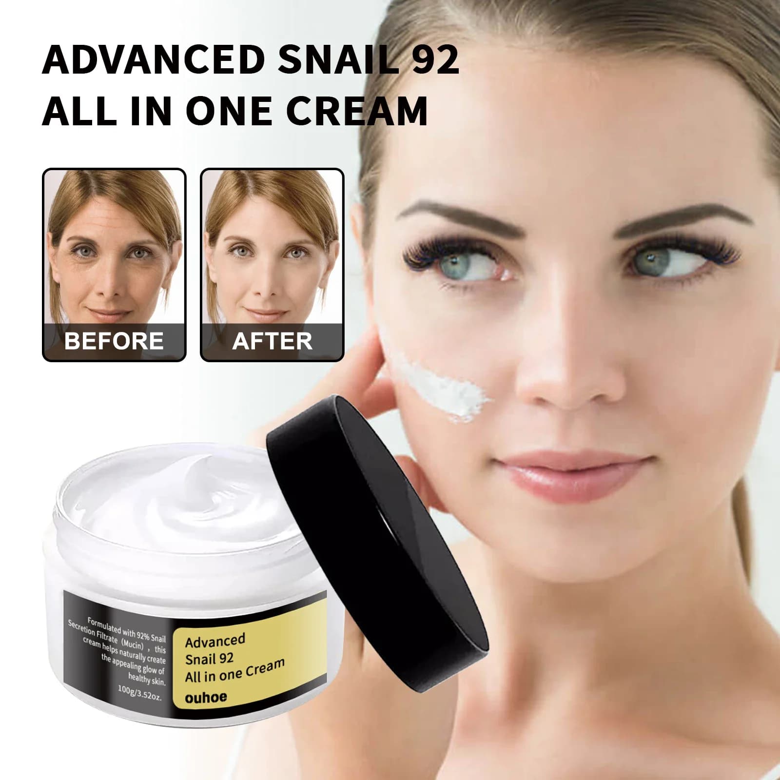 ChromeSoul Advanced Snail Face Cream Whitening Repair thumbnail 6
